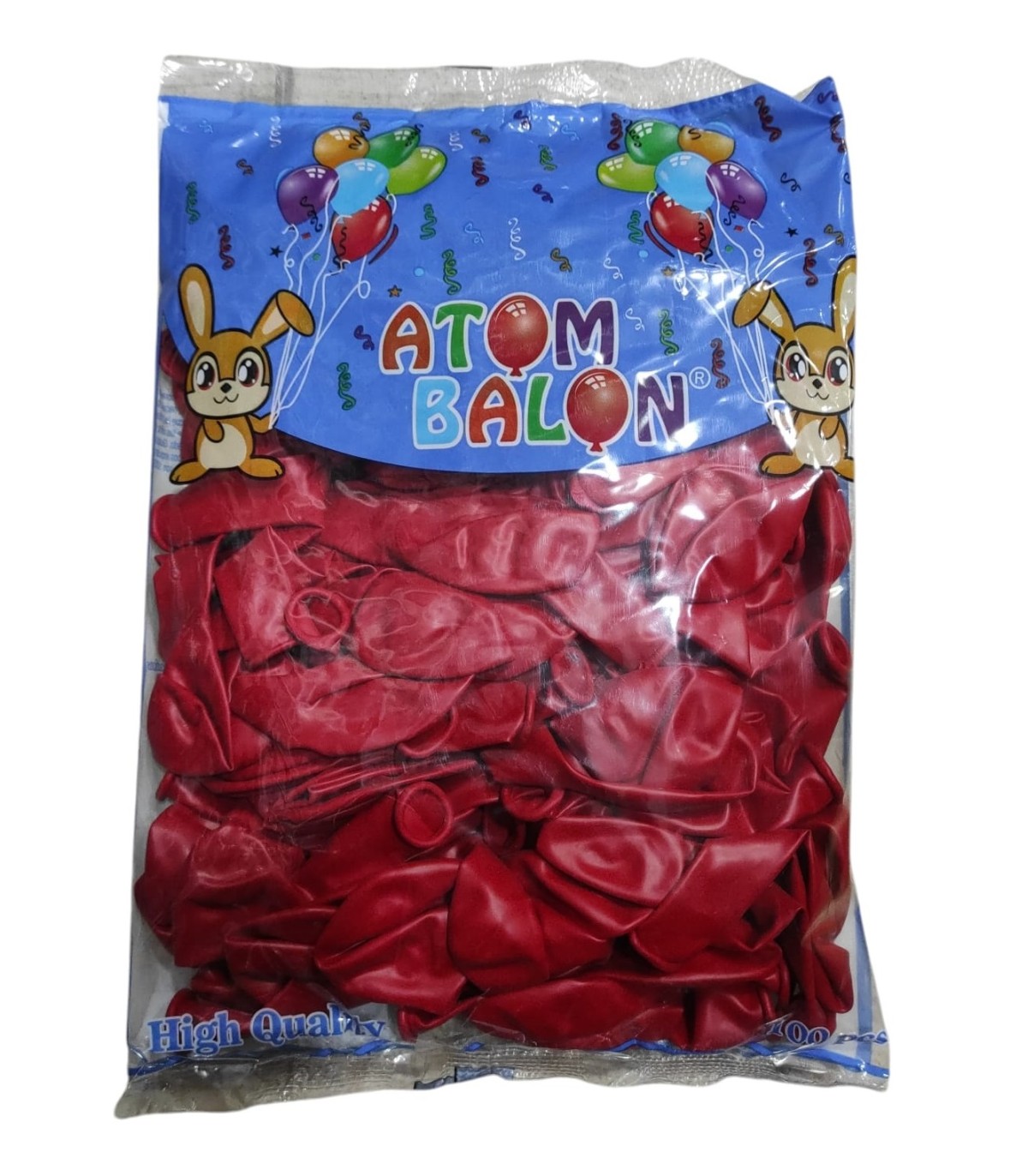 ATOM BALON Kırmızı Renk Balon (TEKLİ SATILIR)